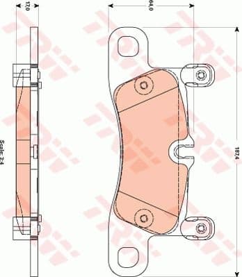Brake Pad Set, disc brake GDB1876