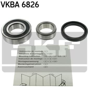 Wheel Bearing Kit VKBA 6826