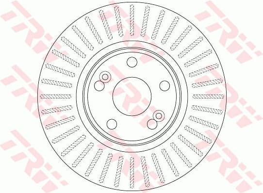 Brake Disc TRW SINGLE DF6233S