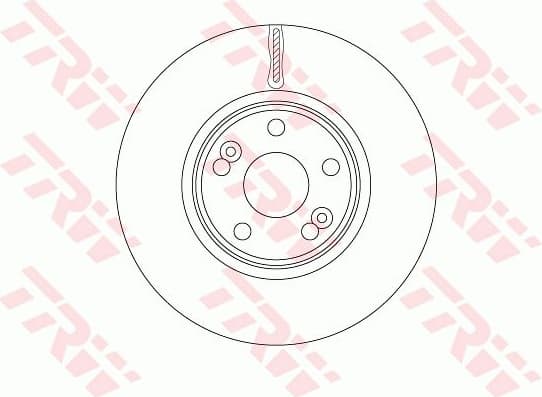 Brake Disc TRW SINGLE DF6233S - image 2