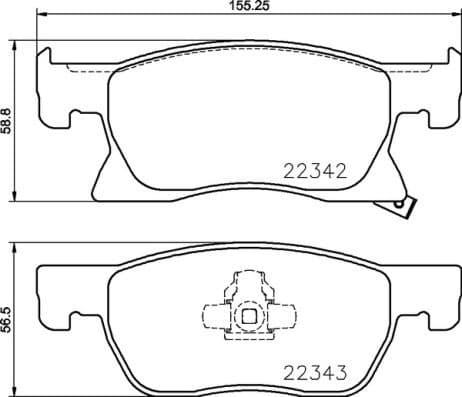 Brake Pad Set, disc brake PRIME LINE P59092