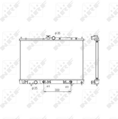 Radiator, engine cooling EASY FIT 53594
