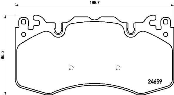 Brake Pad Set, disc brake PRIME LINE P44023