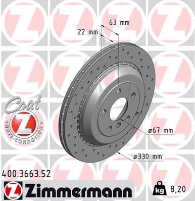 Brake Disc SPORT BRAKE DISC Z 400.3663.52