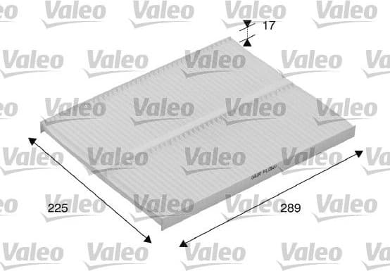 Filter, cabin air VALEO ESSENTIAL 698167