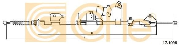 Cable Pull, parking brake 17.1096