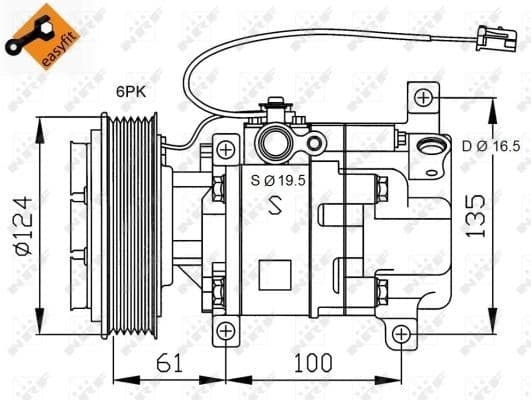 Compressor, air conditioning 32233 - image 3