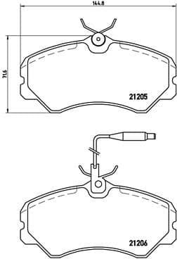 Brake Pad Set, disc brake PRIME LINE P23023 - image 2
