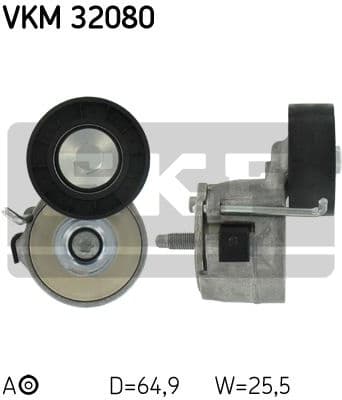 Belt Tensioner, V-ribbed belt VKM 32080