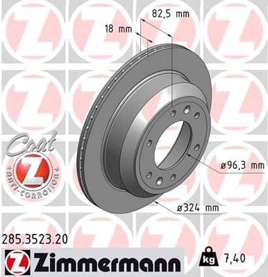 Brake Disc COAT Z 285.3523.20