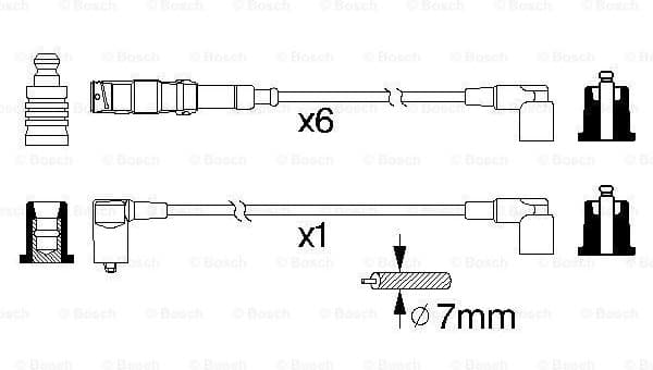 Ignition Cable Kit 0986356332 - image 5