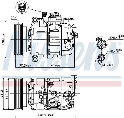 Compressor, air conditioning ** FIRST FIT ** 89237