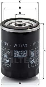 Oil Filter W713/9