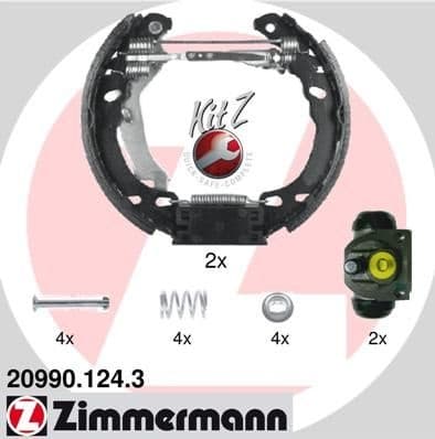 Brake Shoe Set KIT Z 20990.124.3