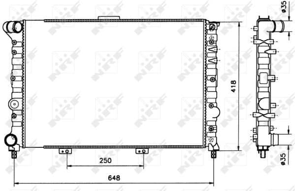 Radiator, engine cooling 58216 - image 2