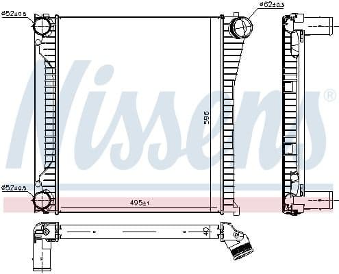 Charge Air Cooler ** FIRST FIT ** 96136