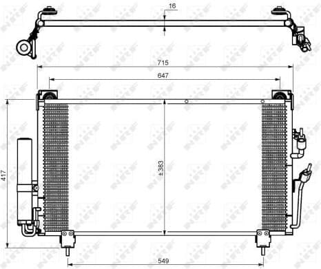 Condenser, air conditioning EASY FIT 35755