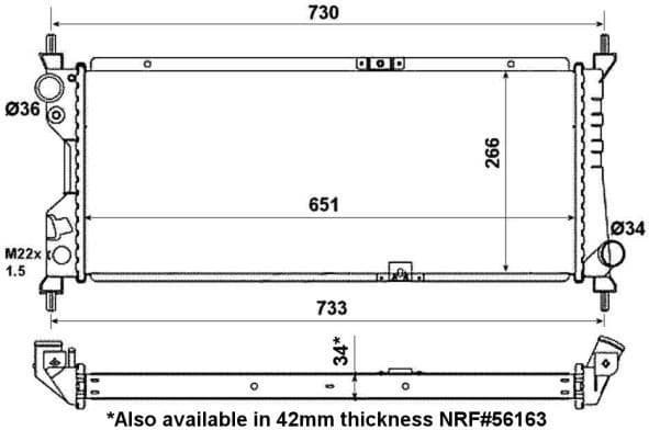 Radiator, engine cooling EASY FIT 507522