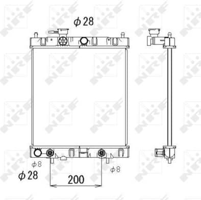 Radiator, engine cooling 53510
