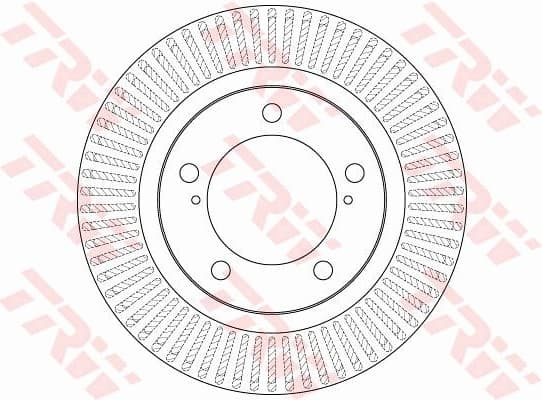 Brake Disc TRW SINGLE DF6239S