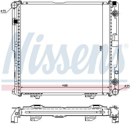 Radiator, engine cooling 62751A - image 2