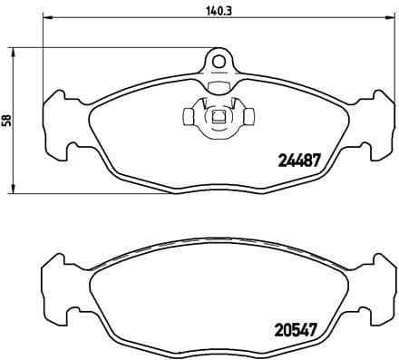 Brake Pad Set, disc brake PRIME LINE P36017
