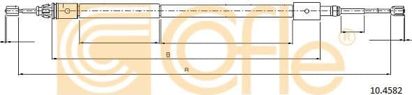 Cable Pull, parking brake 10.4582