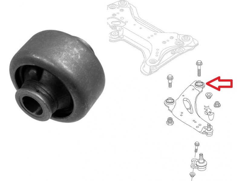 Silentblock front axle T404488 - image 2