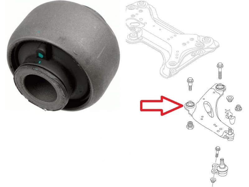 Silentblock front axle T404487 - image 2