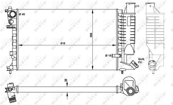 Radiator, engine cooling 50424 - image 2