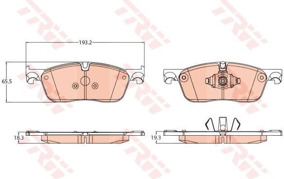 Brake Pad Set, disc brake GDB2119