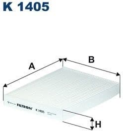 Filter, cabin air K1405