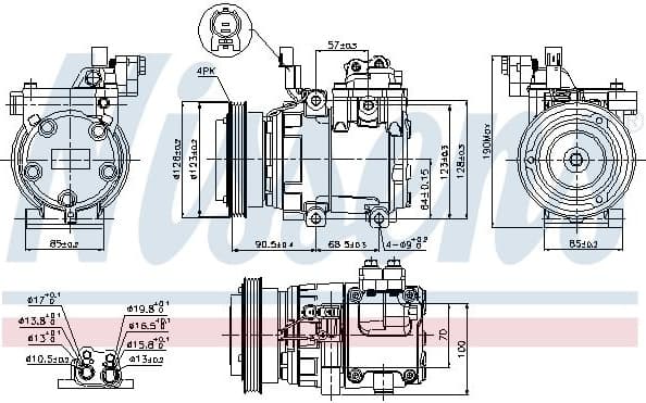 Compressor, air conditioning ** FIRST FIT ** 89286