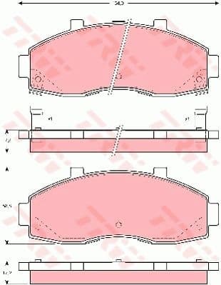 Brake Pad Set, disc brake GDB3263