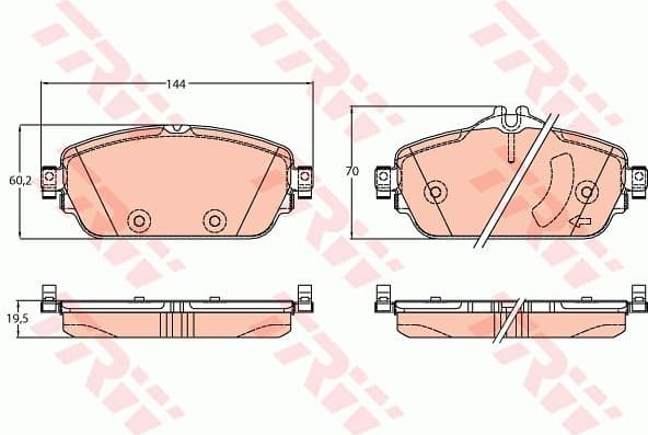 Brake Pad Set, disc brake GDB2093