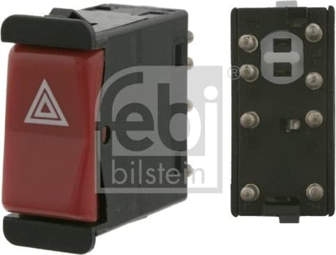 Hazard Warning Light Switch febi Plus 24199