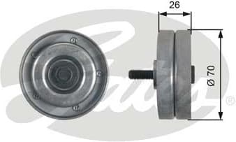 Deflection/Guide Pulley, V-ribbed belt DriveAlign™ T36466