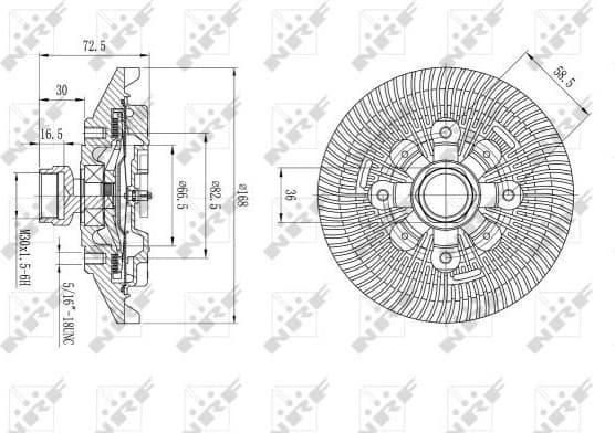 Clutch, radiator fan 49577 - image 2