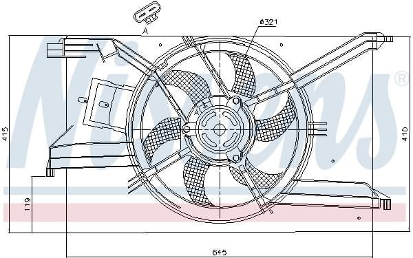 Fan, engine cooling 85243