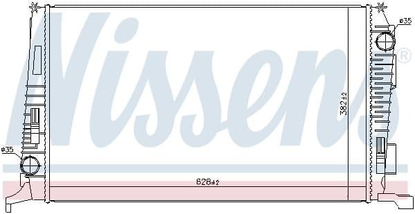 Radiator, engine cooling 637614