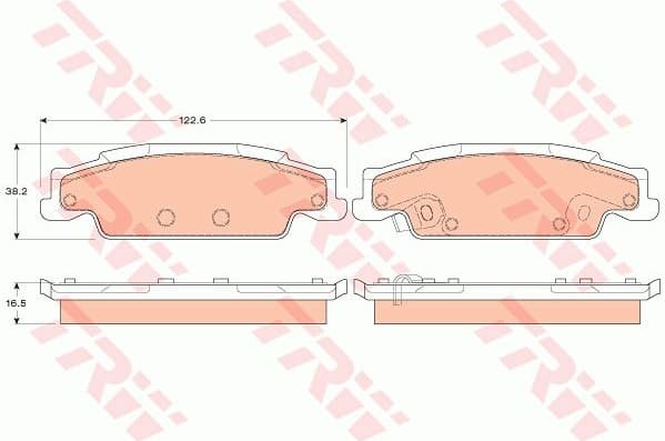 Brake Pad Set, disc brake GDB4453