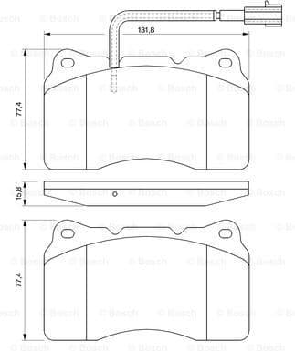 Brake Pad Set, disc brake 0986494067 - image 2
