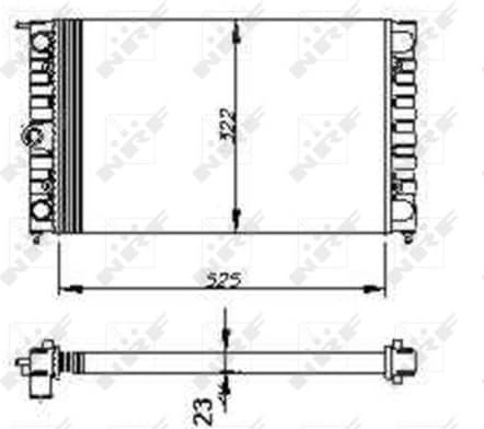 Radiator, engine cooling 54694