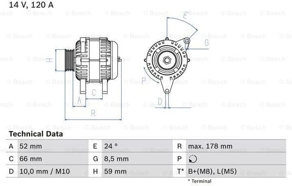Alternator 0986049061