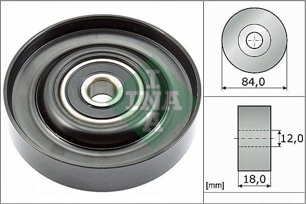 Deflection/Guide Pulley, V-ribbed belt 532078510