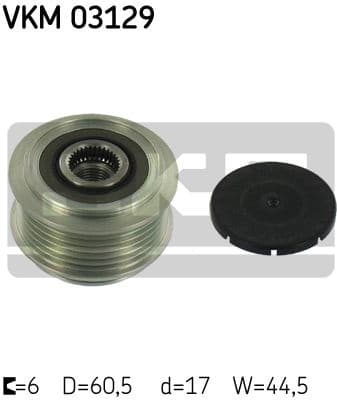 Alternator Freewheel Clutch VKM 03129