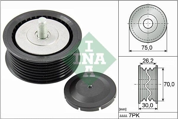 Deflection/Guide Pulley, V-ribbed belt 532080010