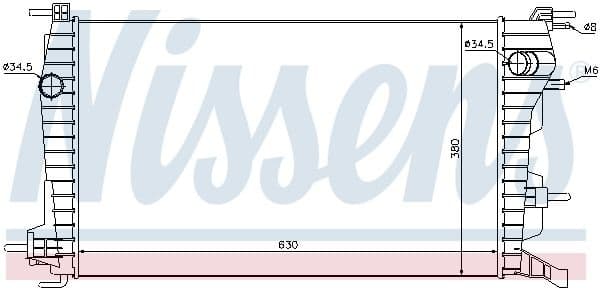 Radiator, engine cooling 637616