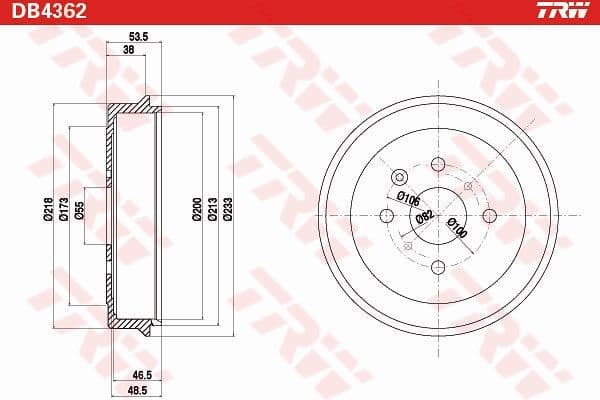 Brake Drum DB4362 - image 2