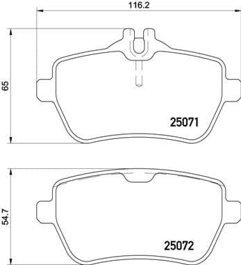 Brake Pad Set, disc brake PRIME LINE P50117